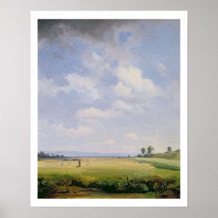 Haymaking, 1838 (olie op doek) poster