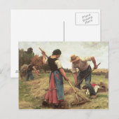 Haymaking, 1880 briefkaart (Voorkant / Achterkant)