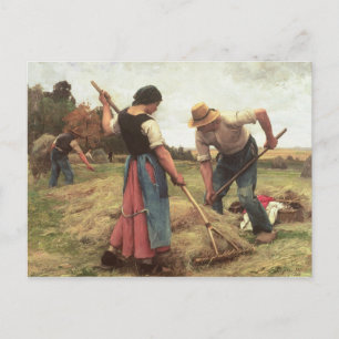 Haymaking, 1880 briefkaart