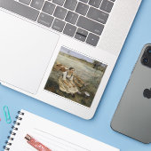 Haymaking Sticker — Jules Bastien-Lepage (1877) (Ordinateur portable avec iPhone)