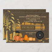 Hayrides for Sale Invitation Kaart (Voorkant / Achterkant)