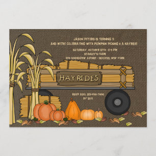 Hayrides for Sale Invitation Kaart