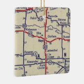 Hays KS  Map Keramisch Ornament (Rechts)