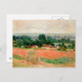 Haystack bij Giverny, Claude Monet Briefkaart (Voorkant / Achterkant)