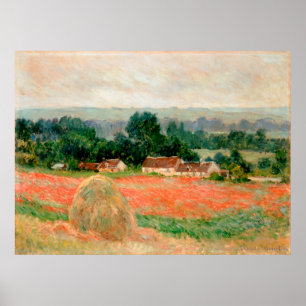 Haystack bij Giverny, Claude Monet Poster
