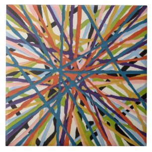 Haystack en Blanc 6 x 6 Carreaux en céramique