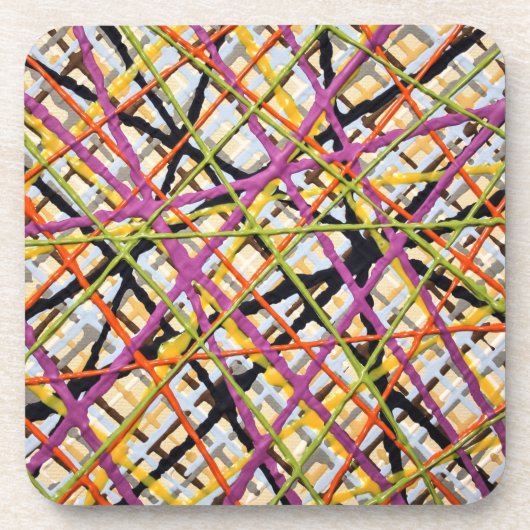 Haystack en violet ensemble de 6 Dessous de verre (Devant)