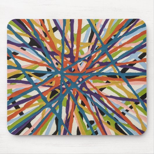 Haystack in Witte Mousepad Muismat (Voorkant)