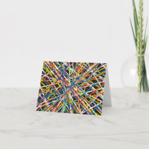 Haystack in Zwart Blank Notecard Kaart