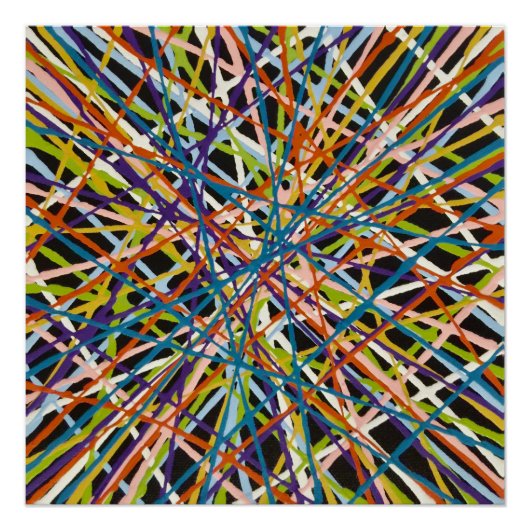 Haystack in zwart perfect Poster (Voorkant)