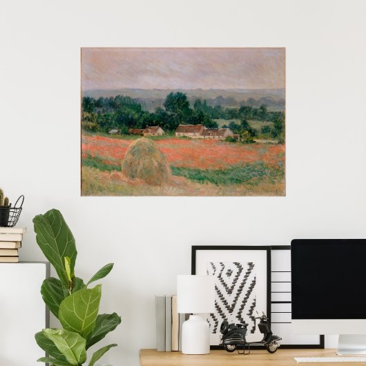 Haystack op Giverny Poster (Thuiskantoor)