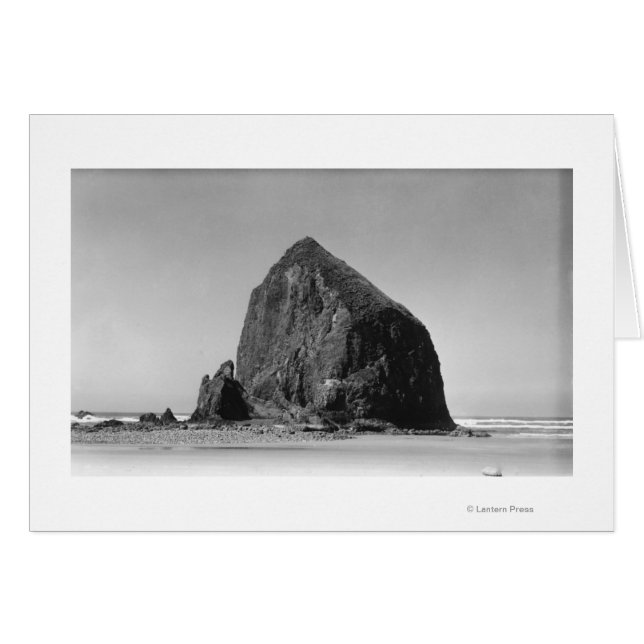 Haystack Rock à Cannon Beach, Oregon Photographie (Devant horizontal)
