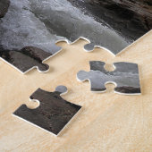 Haystack Rock aan de kust van Cape Kiwanda Oregon Legpuzzel (Zijkant)