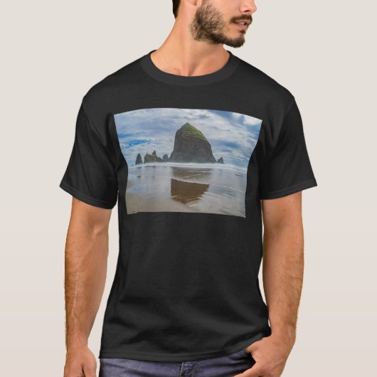 Haystack Rock, Cannon Beach, Oregon T-shirt (Voorkant)