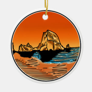 Haystack Rock Cannon Beach Ornament