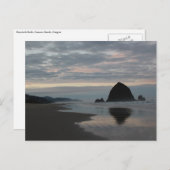 Haystack Rock in Cannon Beach Briefkaart (Voorkant / Achterkant)