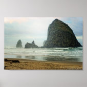 Haystack Rock in Cannon Beach Poster (Voorkant)