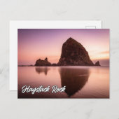 Haystack Rock, Kust van Oregon, Verenigde Staten Briefkaart (Voorkant / Achterkant)