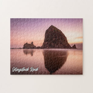 Haystack Rock, Kust van Oregon, Verenigde Staten Legpuzzel