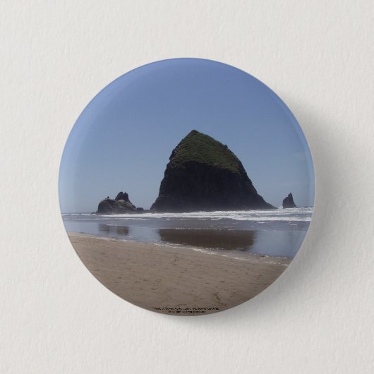 Haystack Rock Ronde Button 5,7 Cm (Voorkant)