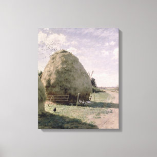 Haystacks Canvas Afdruk