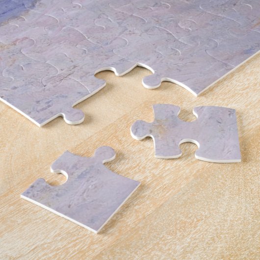 Haystacks-effect van Snow & Sun Monet Fine Art Legpuzzel (Zijkant)