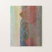 Haystacks Einde herfst Monet Fine Art Legpuzzel (Verticaal)