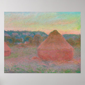 Haystacks, end of Day, herfst (1890-1891) Poster