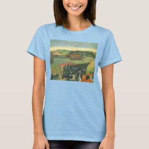 Haystacks in Bretagne door Paul Gauguin,  kunst T-shirt