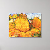Haystacks in Provence door Vincent van Gogh Canvas Afdruk (Voorkant)