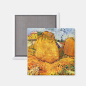 Haystacks in Provence door Vincent van Gogh Magneet (Voorkant / Achterkant)