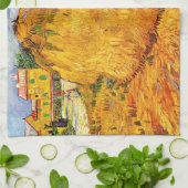 Haystacks in Provence door Vincent van Gogh Theedoek (Gevouwen)