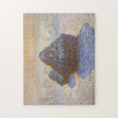 Haystacks Snow Effect Monet Fine Art Legpuzzel (Verticaal)