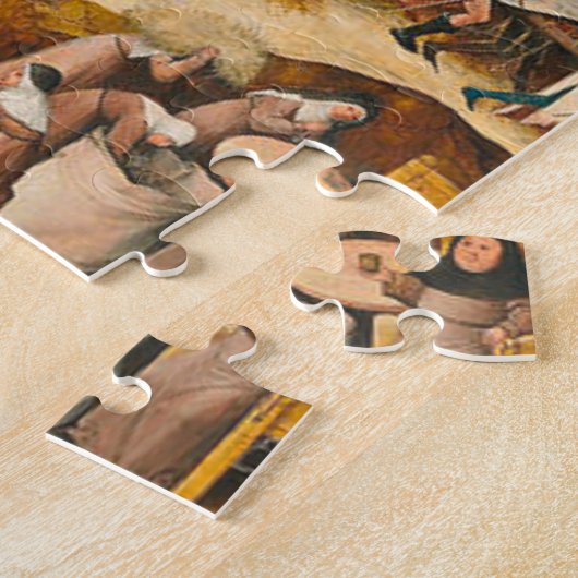 Haywain Triptych - Hieronymus Bosch Legpuzzel (Zijkant)