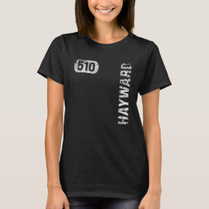 Hayward California 510 Netnummer  Retro T-shirt