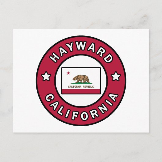 Hayward California Briefkaart (Voorkant)
