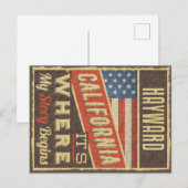 Hayward California Briefkaart (Voorkant / Achterkant)