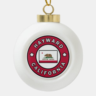 Hayward California Keramische Bal Ornament
