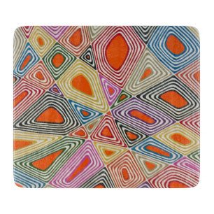 Haywire in Orange 6 x 7 Déco Planche à découper en