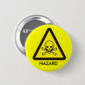 HAZARD RONDE BUTTON 5,7 CM (Voorkant /achterkant)