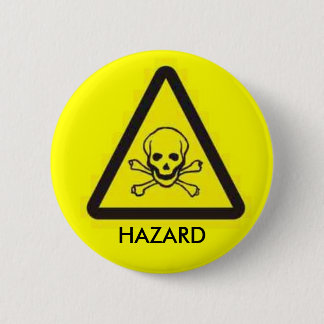 HAZARD RONDE BUTTON 5,7 CM