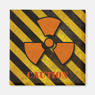 Hazard Stripes Custom Magnet Magneet