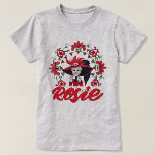 Hazbin Hotel Rosie Met Rode Bloemen Frame T-shirt