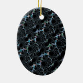 Haze - Mandelbrot Fractal Keramisch Ornament (Achterkant)