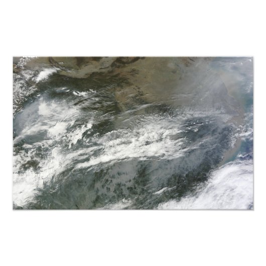 Haze over China Foto Afdruk (Voorkant)