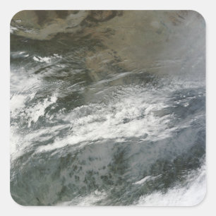 Haze over China Vierkante Sticker
