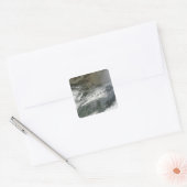 Haze over China Vierkante Sticker (Envelop)