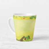 Hazel Dormouse Mange fraise Petite Mug Latte (Angle gauche)