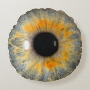 Hazel iris en fundus rond kussen