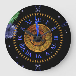 Hazel Midnight Clock Grote Klok